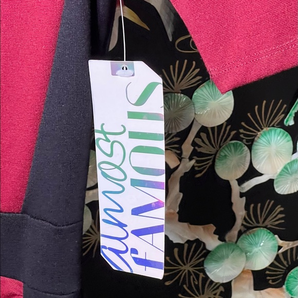 Almost Famous Color-Blocking Ruched Asymmetrical Dress - Picture 4 of 6